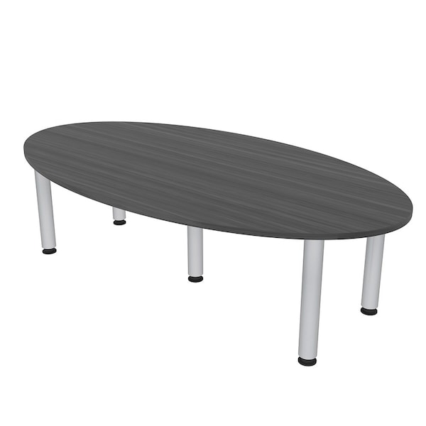 45.25 in W, 84 in L, 29 in H, Engineered Wood Top, Grey